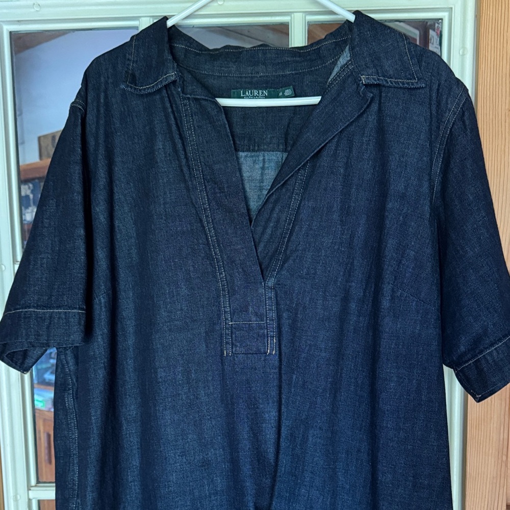 Ralph Lauren women’s 2X denim dress.